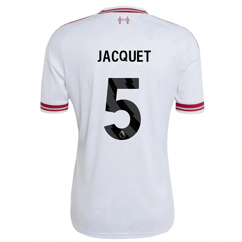Danxen Dame Jérémy Jacquet #5 Rød Hvit Bortetrøye Drakt Trøye 2026/27 Skjorter T-Skjorte