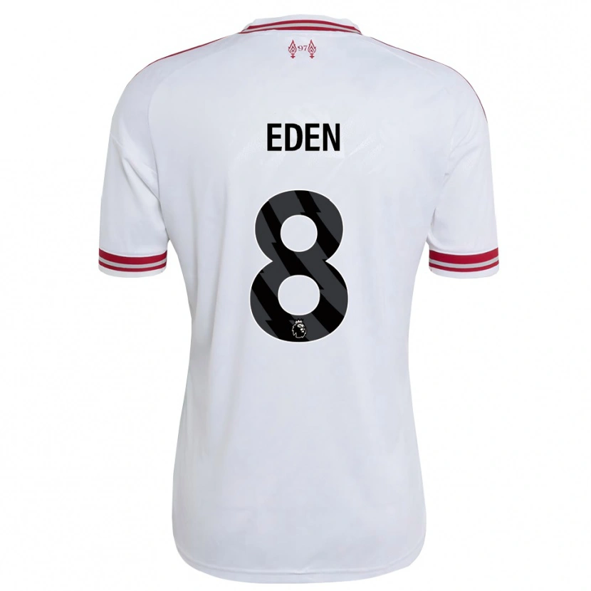 Danxen Dame Luca Eden #8 Rød Hvit Bortetrøye Drakt Trøye 2026/27 Skjorter T-Skjorte