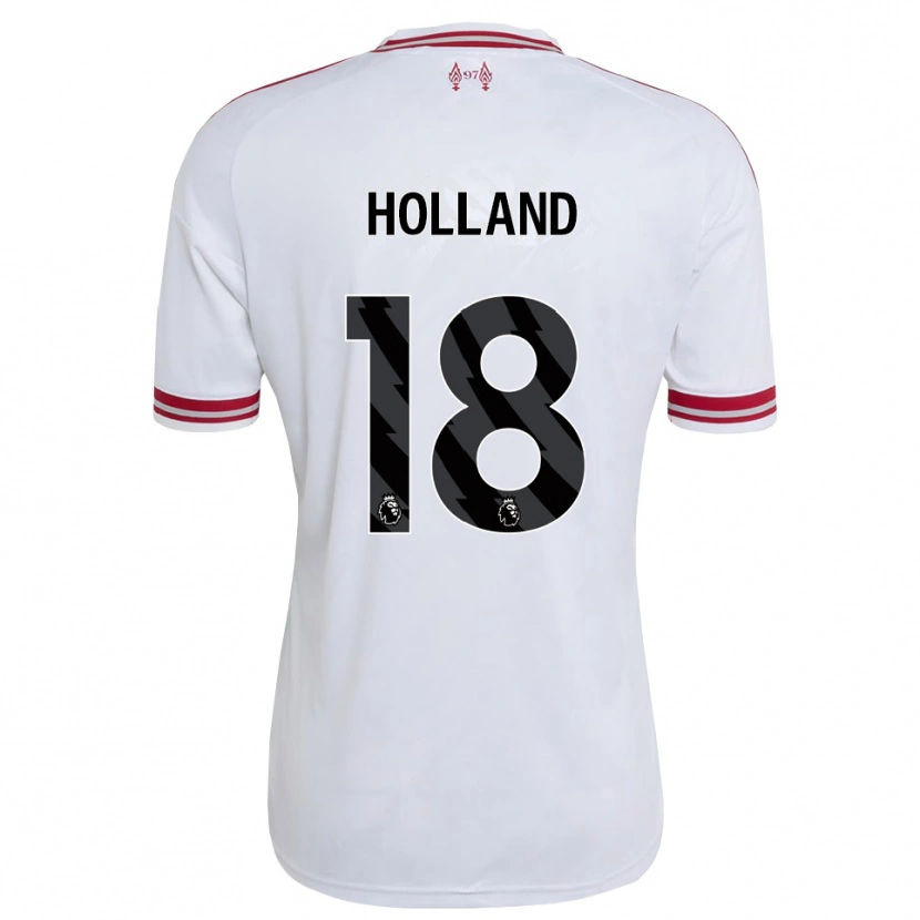 Danxen Dame Ceri Holland #18 Rød Hvit Bortetrøye Drakt Trøye 2026/27 Skjorter T-Skjorte