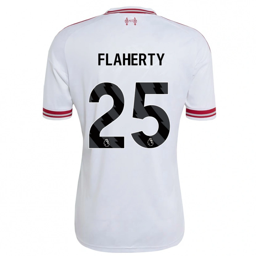 Danxen Dame Gilly Flaherty #25 Rød Hvit Bortetrøye Drakt Trøye 2026/27 Skjorter T-Skjorte