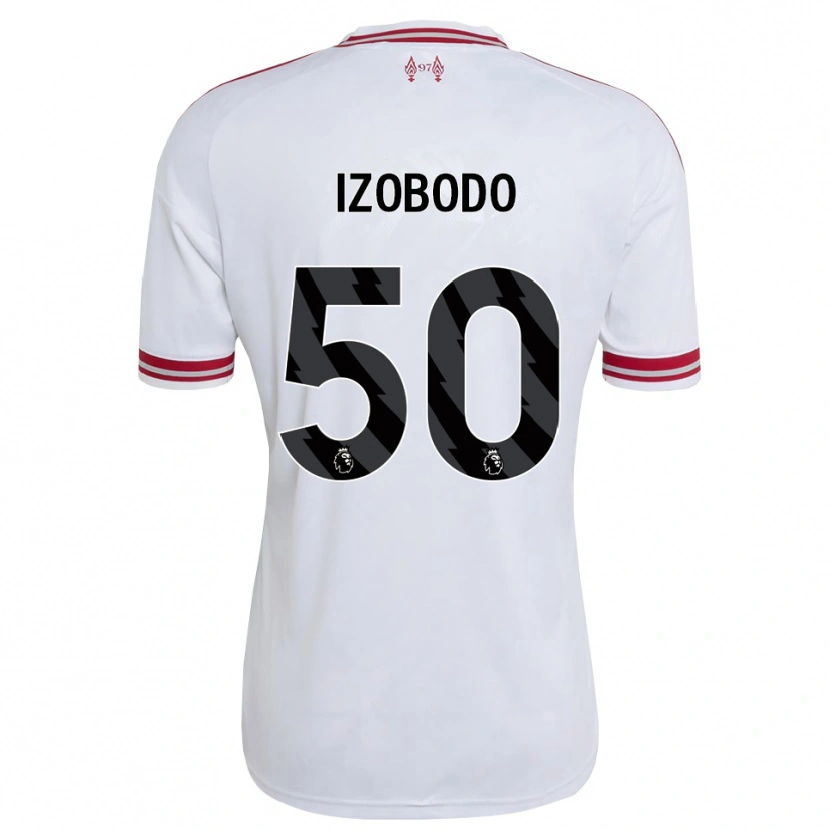 Danxen Dame Elijah Izobodo John #50 Rød Hvit Bortetrøye Drakt Trøye 2026/27 Skjorter T-Skjorte