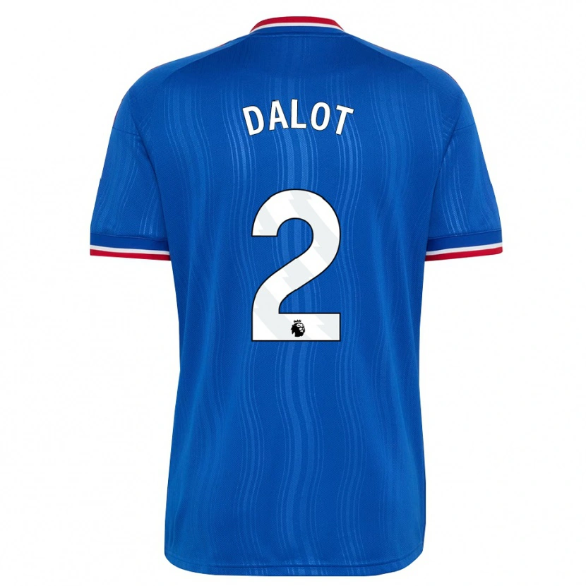 Danxen Dame Diogo Dalot #2 Blå Hvit Rød Bortetrøye Drakt Trøye 2026/27 Skjorter T-Skjorte