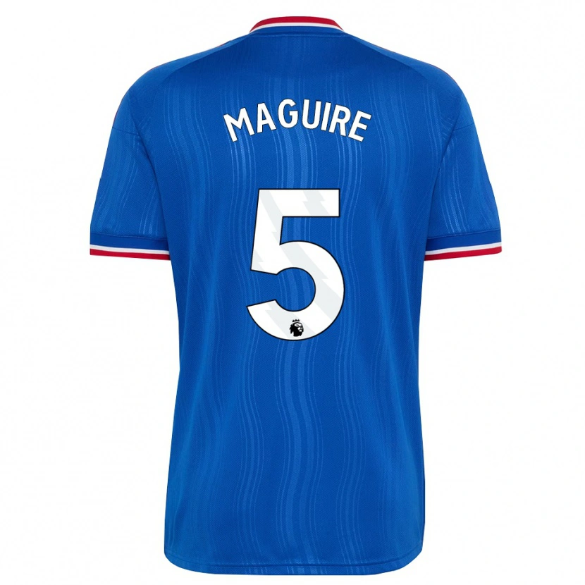 Danxen Dame Harry Maguire #5 Blå Hvit Rød Bortetrøye Drakt Trøye 2026/27 Skjorter T-Skjorte