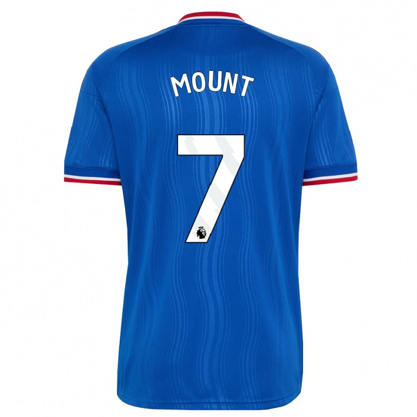 Danxen Dame Mason Mount #7 Blå Hvit Rød Bortetrøye Drakt Trøye 2026/27 Skjorter T-Skjorte