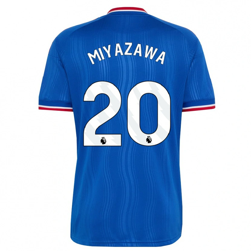 Danxen Dame Hinata Miyazawa #20 Blå Hvit Rød Bortetrøye Drakt Trøye 2026/27 Skjorter T-Skjorte