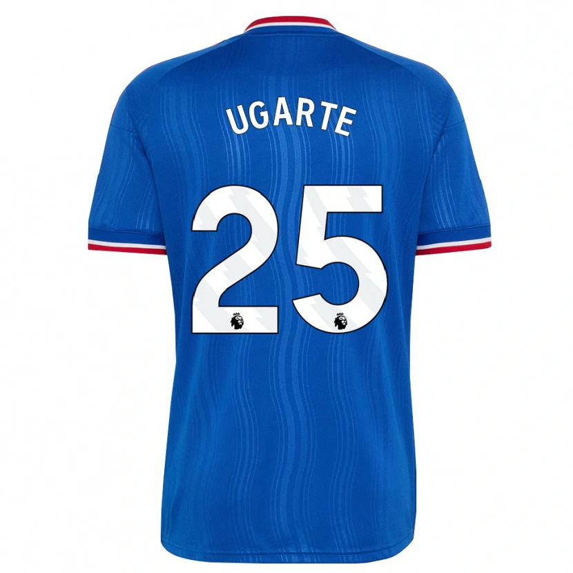 Danxen Dame Manuel Ugarte #25 Blå Hvit Rød Bortetrøye Drakt Trøye 2026/27 Skjorter T-Skjorte