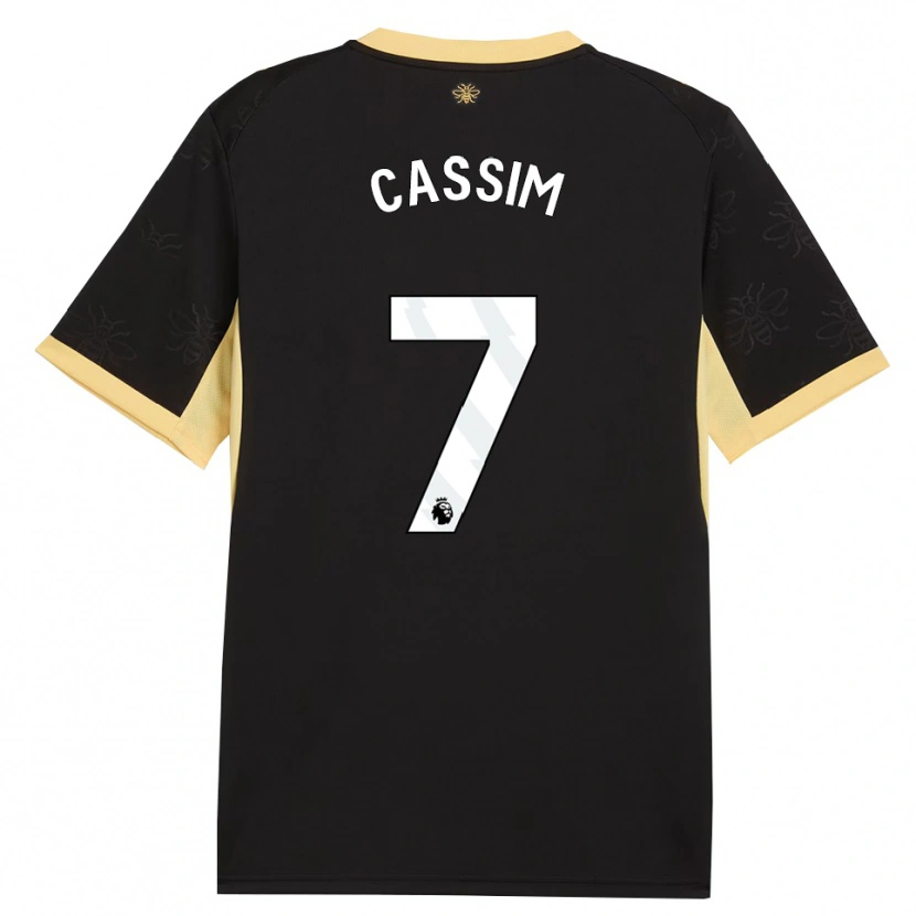 Danxen Dame Karim Cassim #7 Svart Gul Bortetrøye Drakt Trøye 2026/27 Skjorter T-Skjorte
