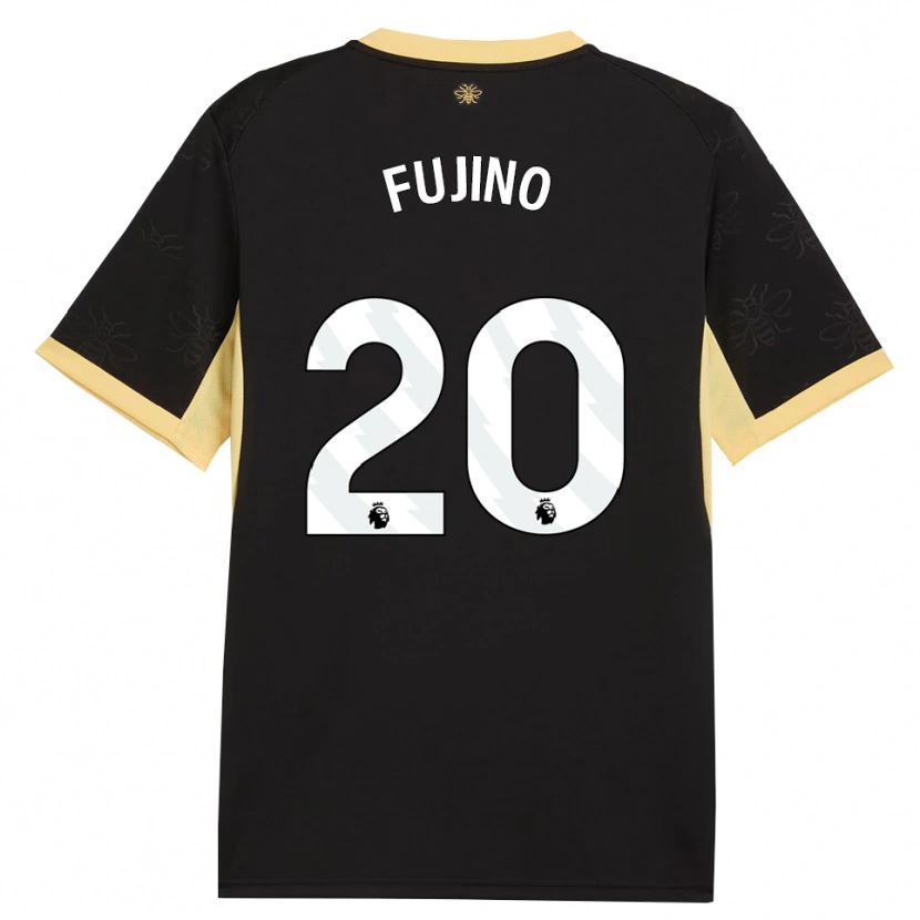 Danxen Dame Aoba Fujino #20 Svart Gul Bortetrøye Drakt Trøye 2026/27 Skjorter T-Skjorte