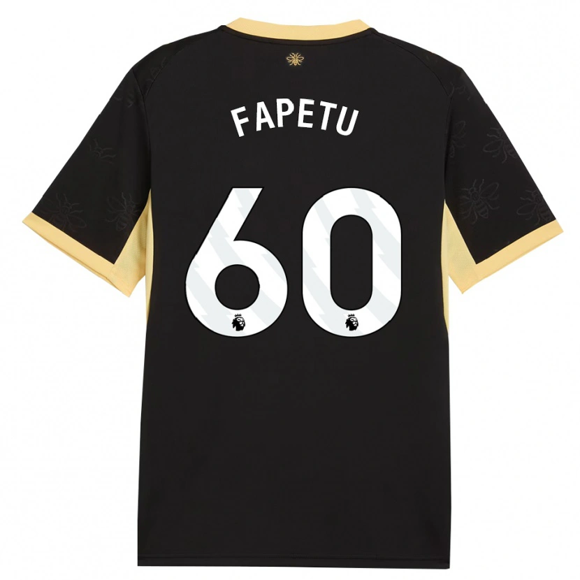Danxen Dame Femi Fapetu #60 Svart Gul Bortetrøye Drakt Trøye 2026/27 Skjorter T-Skjorte