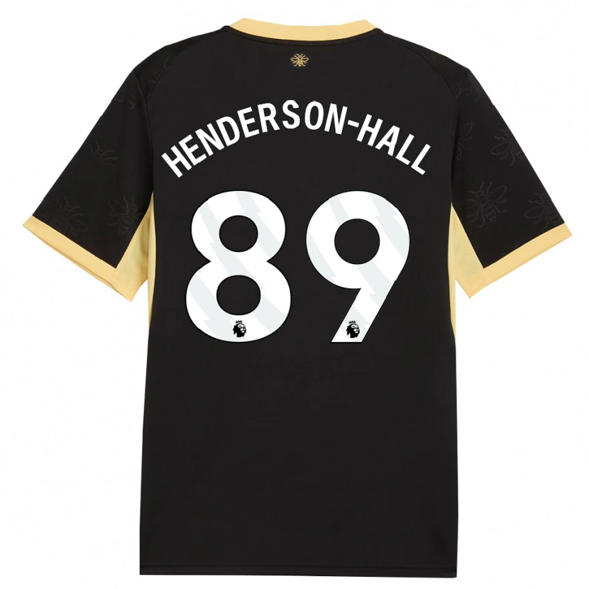 Danxen Dame Matty Henderson-Hall #89 Svart Gul Bortetrøye Drakt Trøye 2026/27 Skjorter T-Skjorte