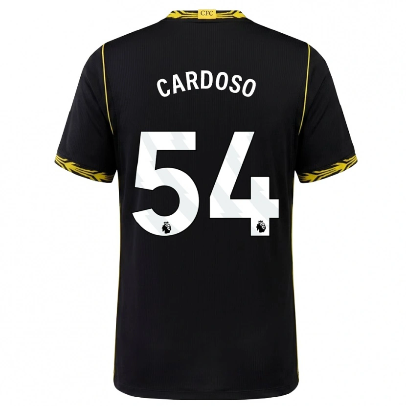 Danxen Dame Leo Cardoso #54 Svart Gul Bortetrøye Drakt Trøye 2026/27 Skjorter T-Skjorte