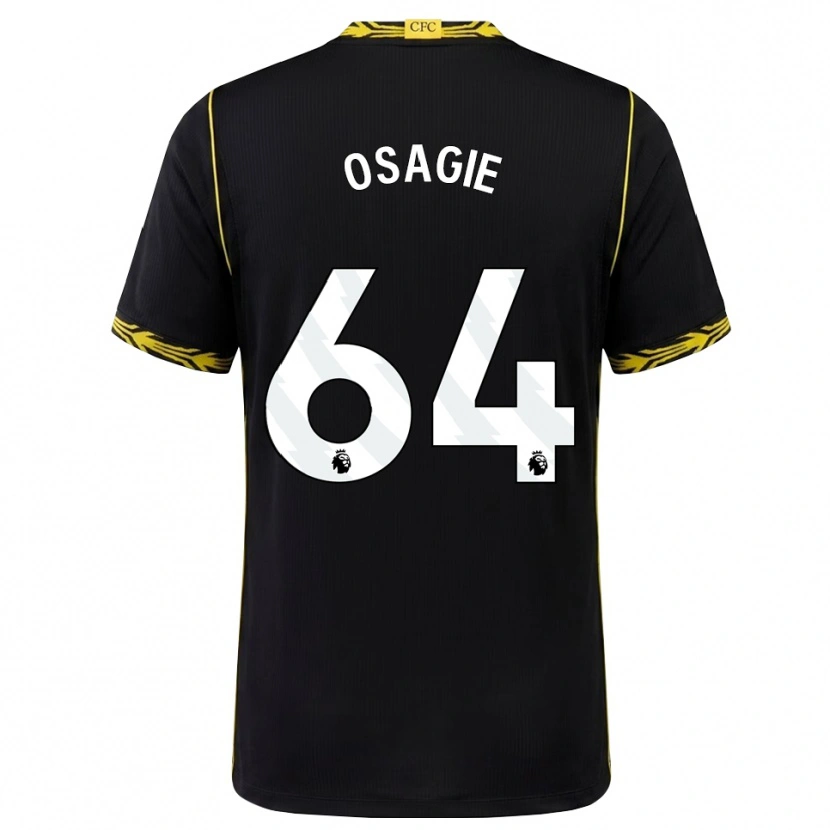 Danxen Dame Justin Osagie #64 Svart Gul Bortetrøye Drakt Trøye 2026/27 Skjorter T-Skjorte
