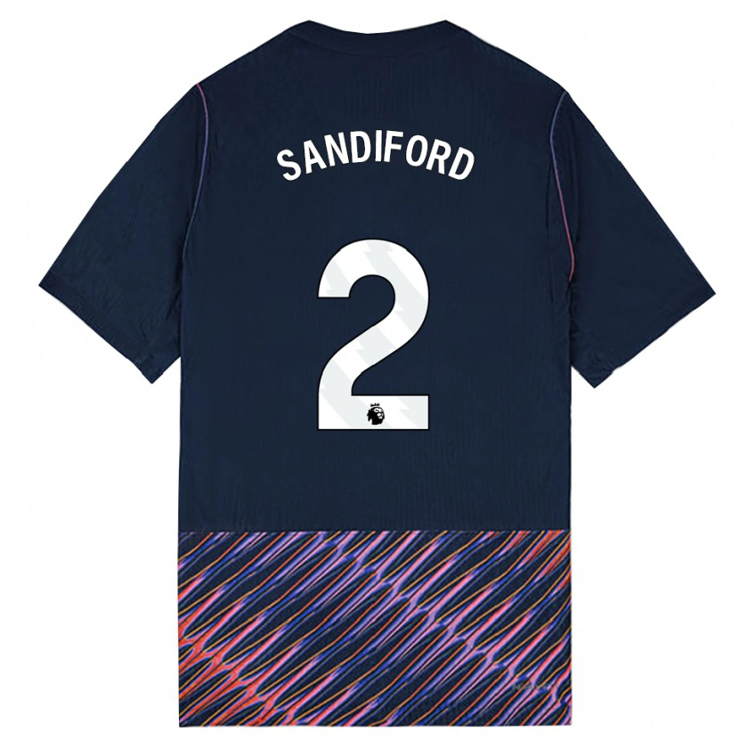Danxen Dame Oscar Sandiford #2 Kongeblå Hvit Bortetrøye Drakt Trøye 2026/27 Skjorter T-Skjorte