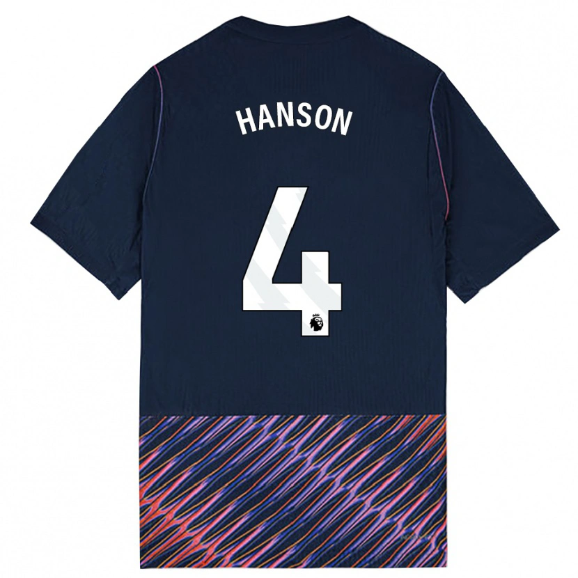 Danxen Dame Cayon Hanson #4 Kongeblå Hvit Bortetrøye Drakt Trøye 2026/27 Skjorter T-Skjorte
