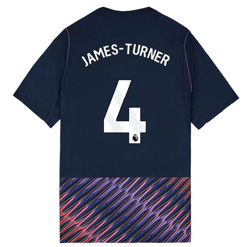 Danxen Dame Amy James-Turner #4 Kongeblå Hvit Bortetrøye Drakt Trøye 2026/27 Skjorter T-Skjorte