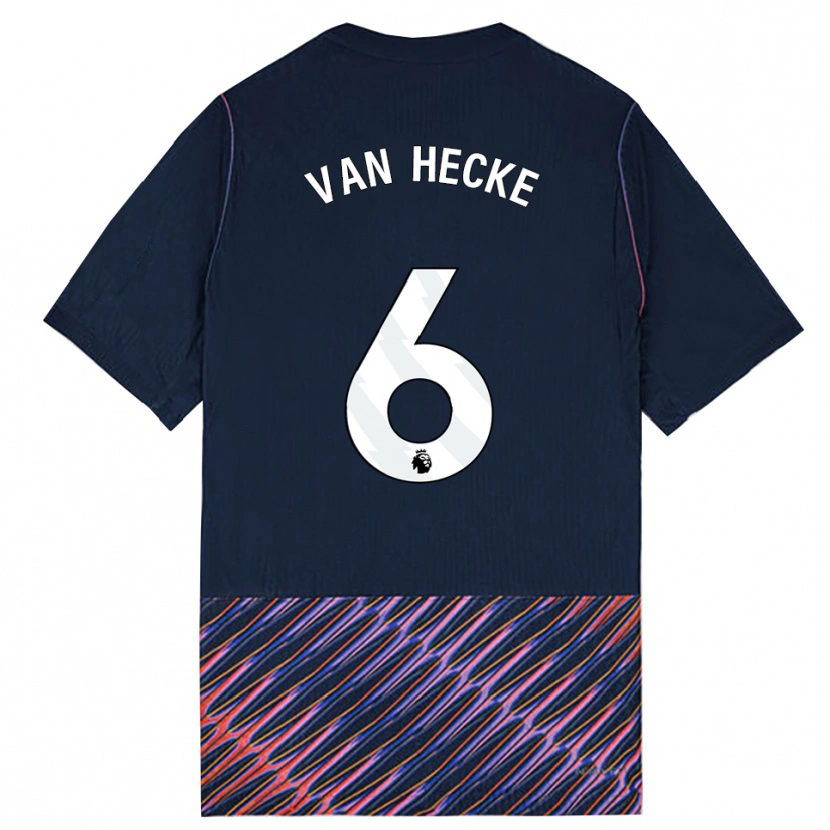 Danxen Dame Jan Paul Van Hecke #6 Kongeblå Hvit Bortetrøye Drakt Trøye 2026/27 Skjorter T-Skjorte