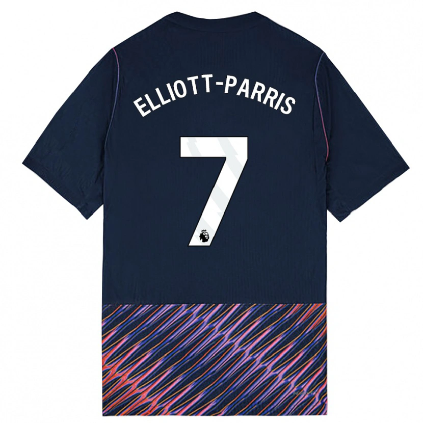 Danxen Dame Reiss Elliott-Parris #7 Kongeblå Hvit Bortetrøye Drakt Trøye 2026/27 Skjorter T-Skjorte