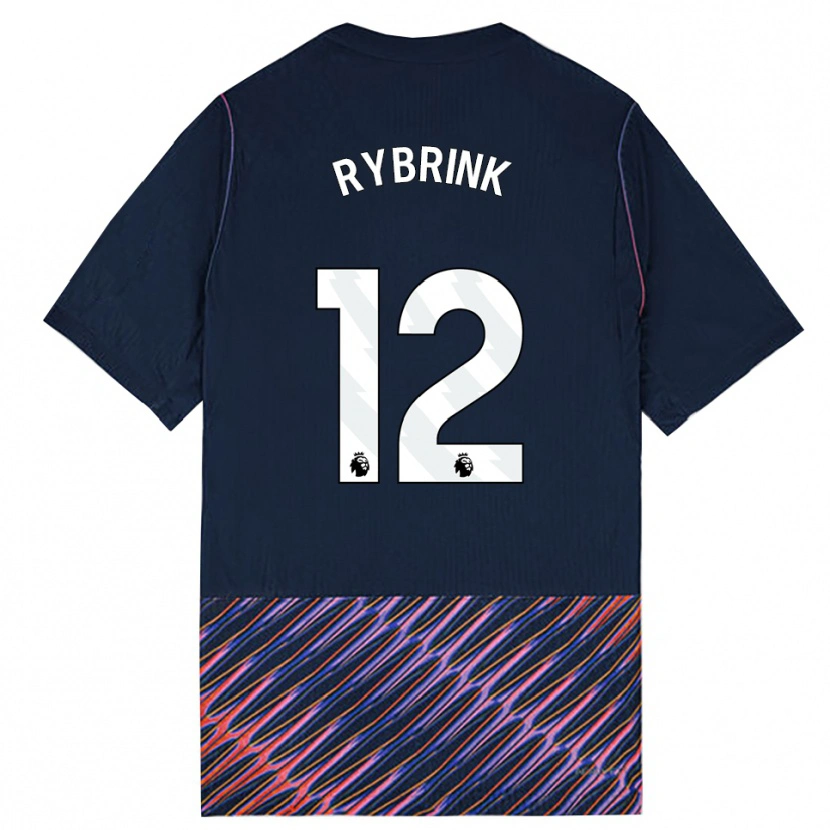 Danxen Dame Josefine Rybrink #12 Kongeblå Hvit Bortetrøye Drakt Trøye 2026/27 Skjorter T-Skjorte