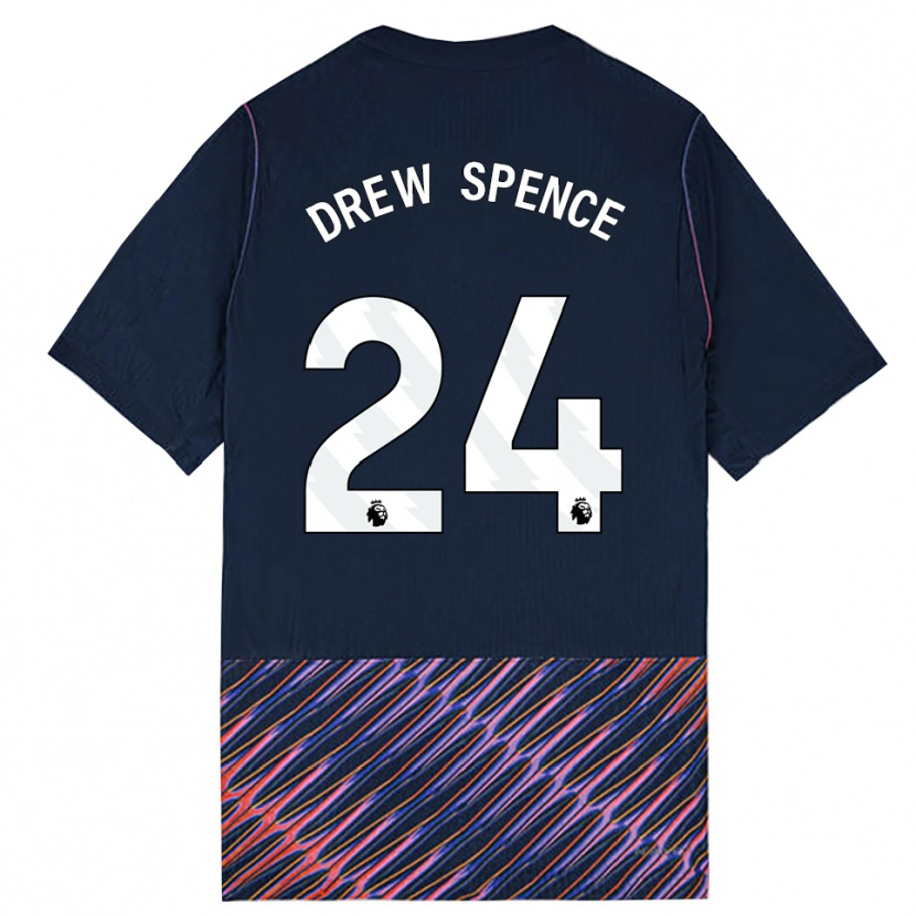 Danxen Dame Drew Spence #24 Kongeblå Hvit Bortetrøye Drakt Trøye 2026/27 Skjorter T-Skjorte