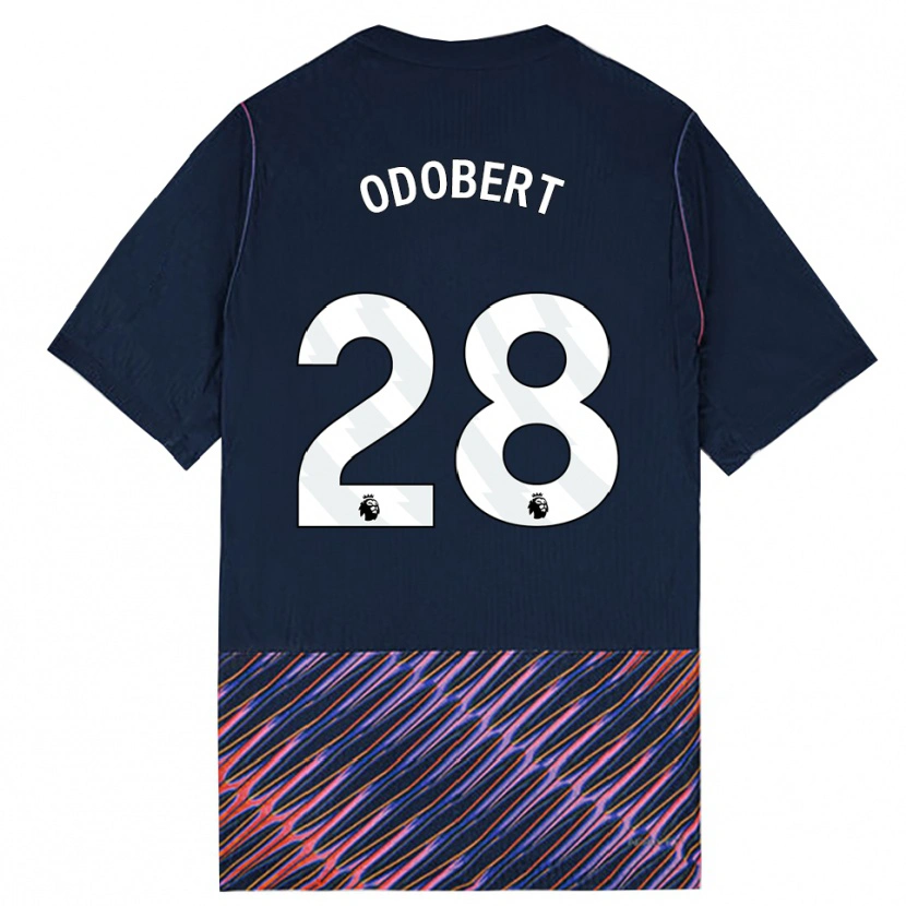 Danxen Dame Wilson Odobert #28 Kongeblå Hvit Bortetrøye Drakt Trøye 2026/27 Skjorter T-Skjorte