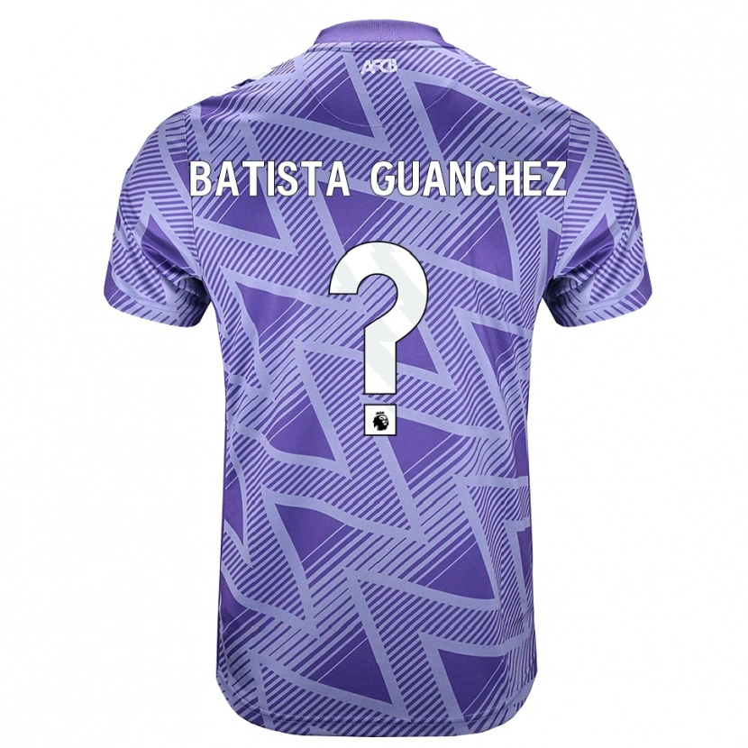 Danxen Dame Aidan Batista Guanchez #0 Blek Fiolettrød Hvit Bortetrøye Drakt Trøye 2026/27 Skjorter T-Skjorte