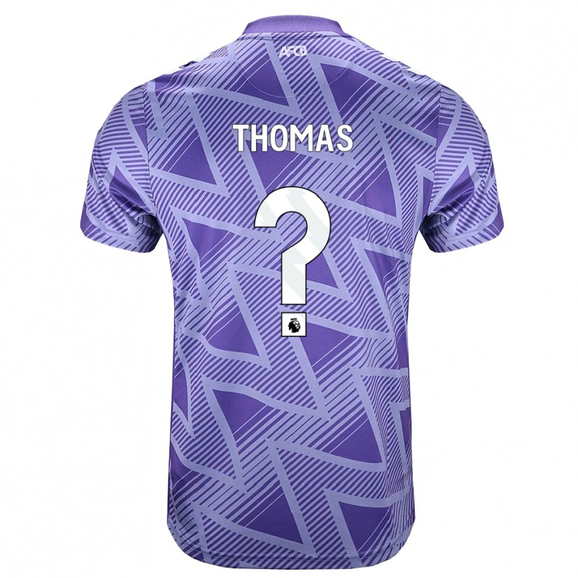Danxen Dame Alfie Thomas #0 Blek Fiolettrød Hvit Bortetrøye Drakt Trøye 2026/27 Skjorter T-Skjorte