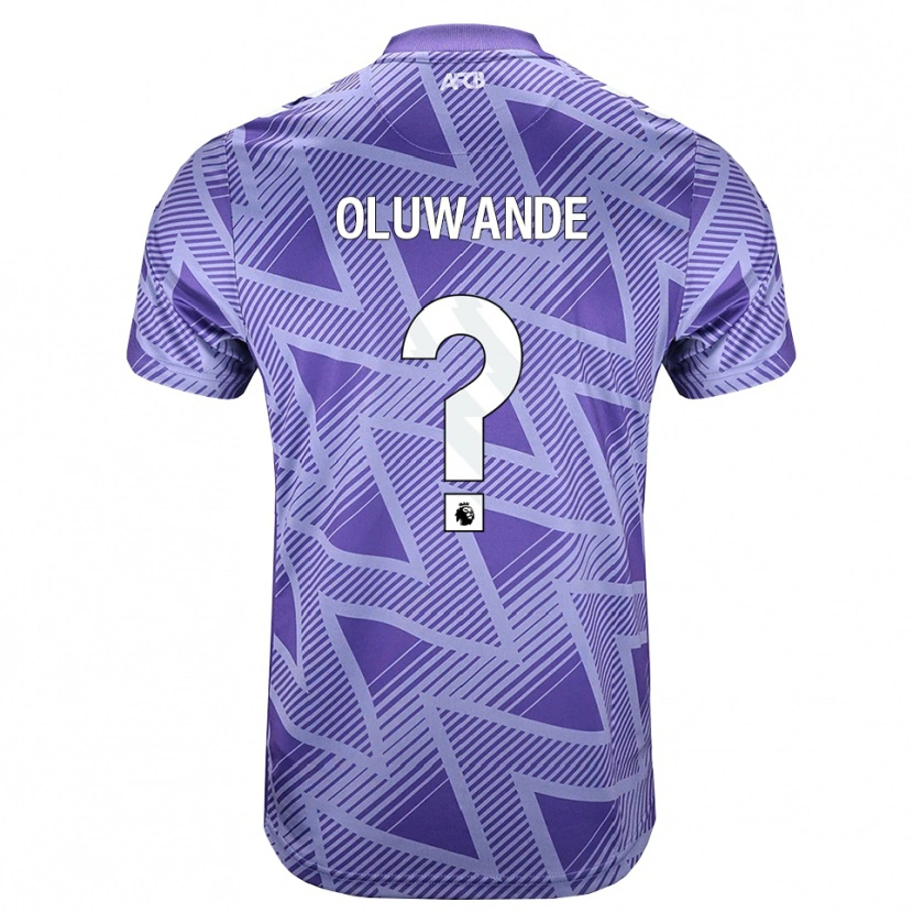 Danxen Dame Adrian Oluwande #0 Blek Fiolettrød Hvit Bortetrøye Drakt Trøye 2026/27 Skjorter T-Skjorte