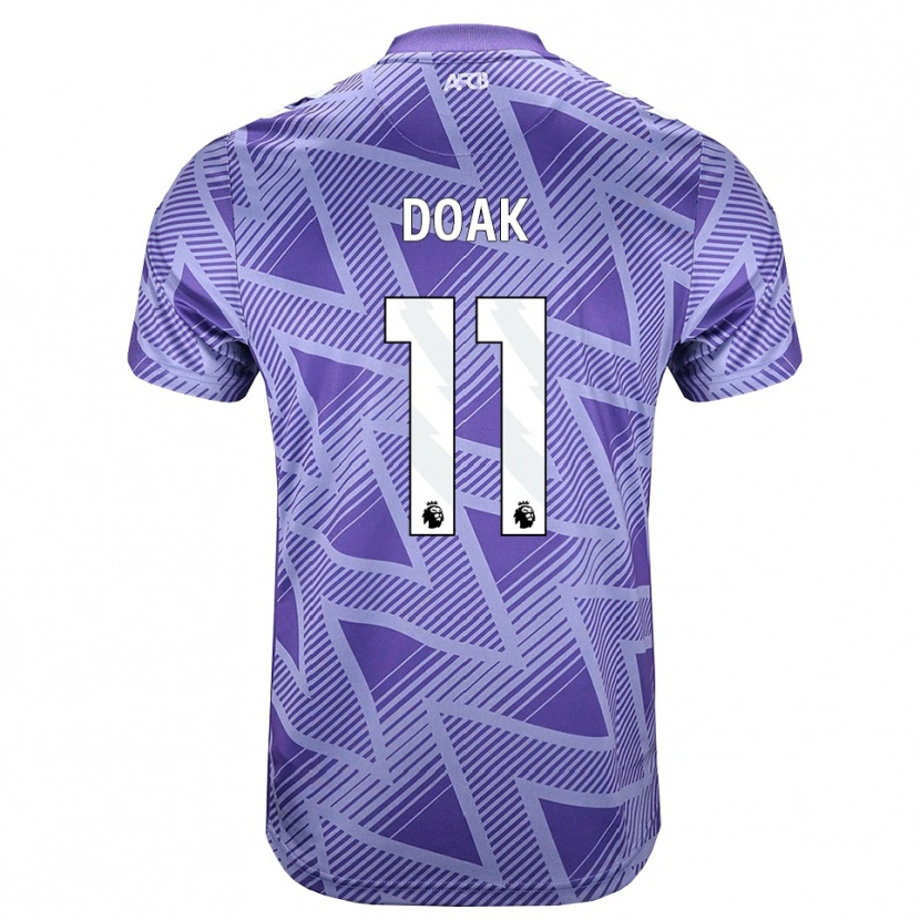 Danxen Dame Ben Gannon-Doak #11 Blek Fiolettrød Hvit Bortetrøye Drakt Trøye 2026/27 Skjorter T-Skjorte