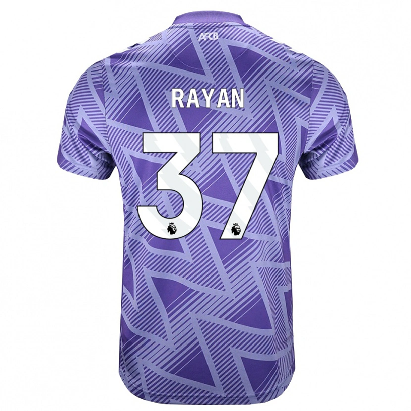 Danxen Dame Rayan Vitor Simplício Rocha #37 Blek Fiolettrød Hvit Bortetrøye Drakt Trøye 2026/27 Skjorter T-Skjorte