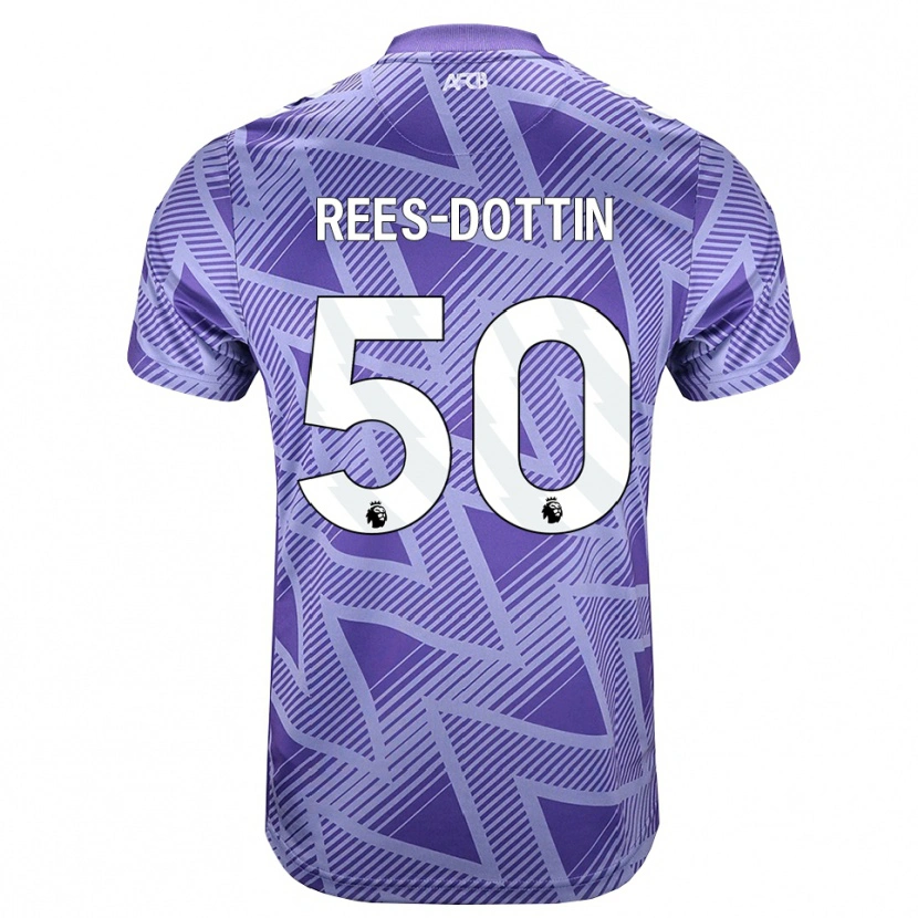 Danxen Dame Remy Rees-Dottin #50 Blek Fiolettrød Hvit Bortetrøye Drakt Trøye 2026/27 Skjorter T-Skjorte