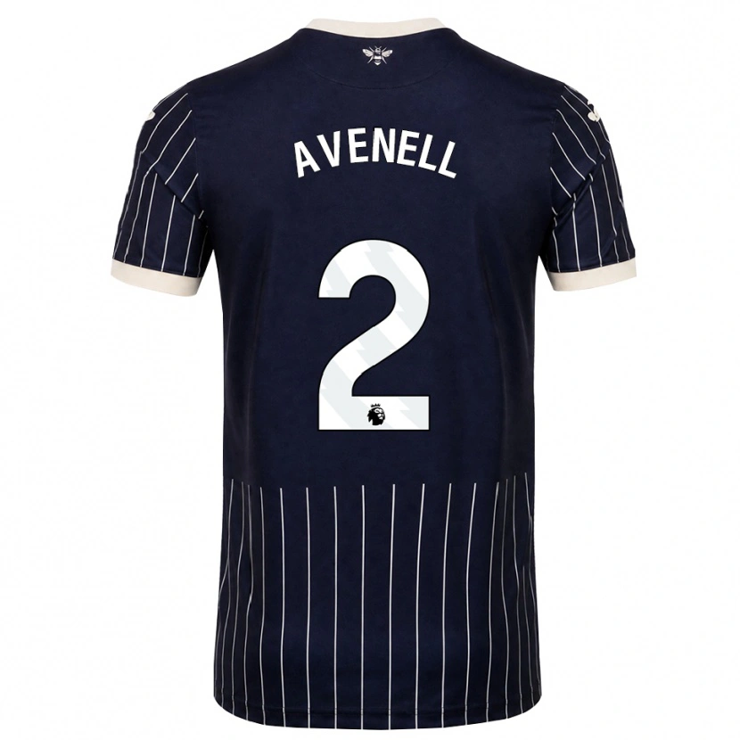 Danxen Dame Caelan Avenell #2 Svart Hvit Bortetrøye Drakt Trøye 2026/27 Skjorter T-Skjorte