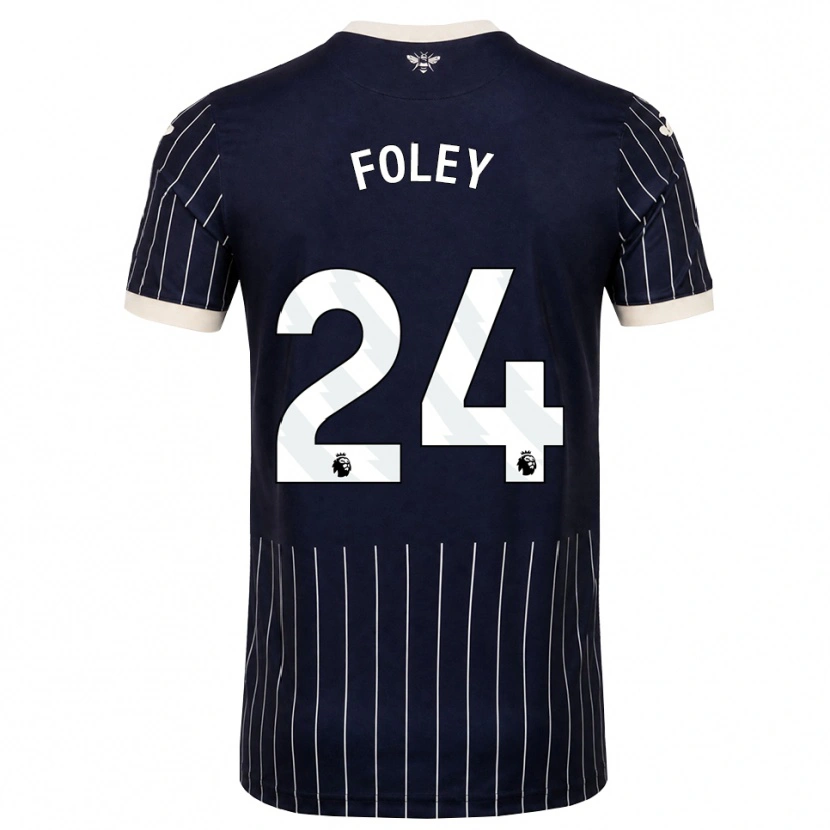 Danxen Dame Shania Foley #24 Svart Hvit Bortetrøye Drakt Trøye 2026/27 Skjorter T-Skjorte