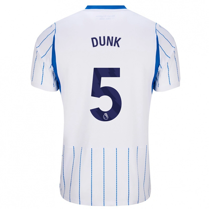 Danxen Dame Lewis Dunk #5 Blå Dodger Hvit Bortetrøye Drakt Trøye 2026/27 Skjorter T-Skjorte
