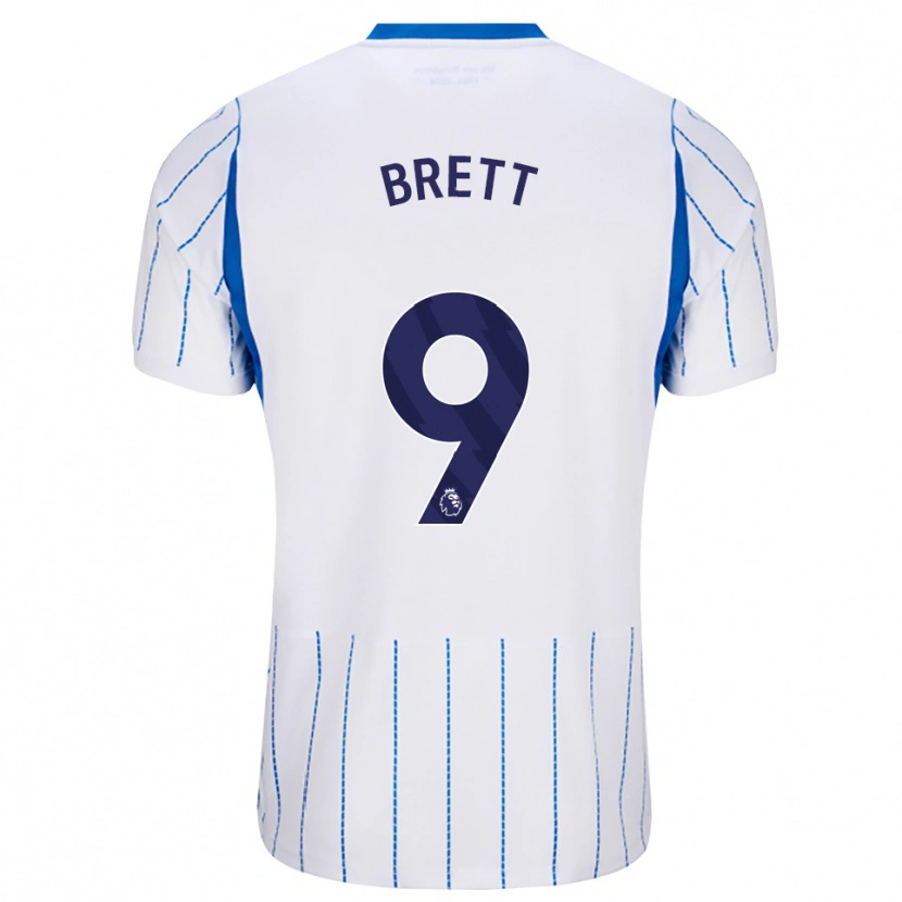 Danxen Dame Adam Brett #9 Blå Dodger Hvit Bortetrøye Drakt Trøye 2026/27 Skjorter T-Skjorte