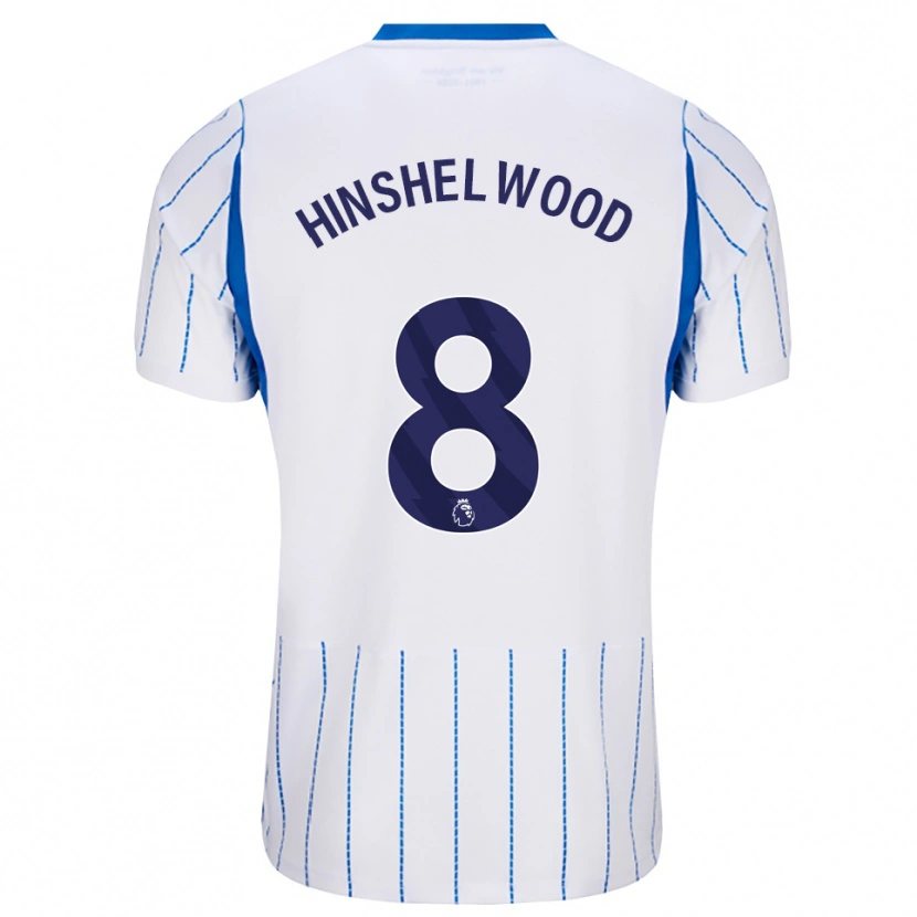 Danxen Dame Jack Hinshelwood #8 Blå Dodger Hvit Bortetrøye Drakt Trøye 2026/27 Skjorter T-Skjorte