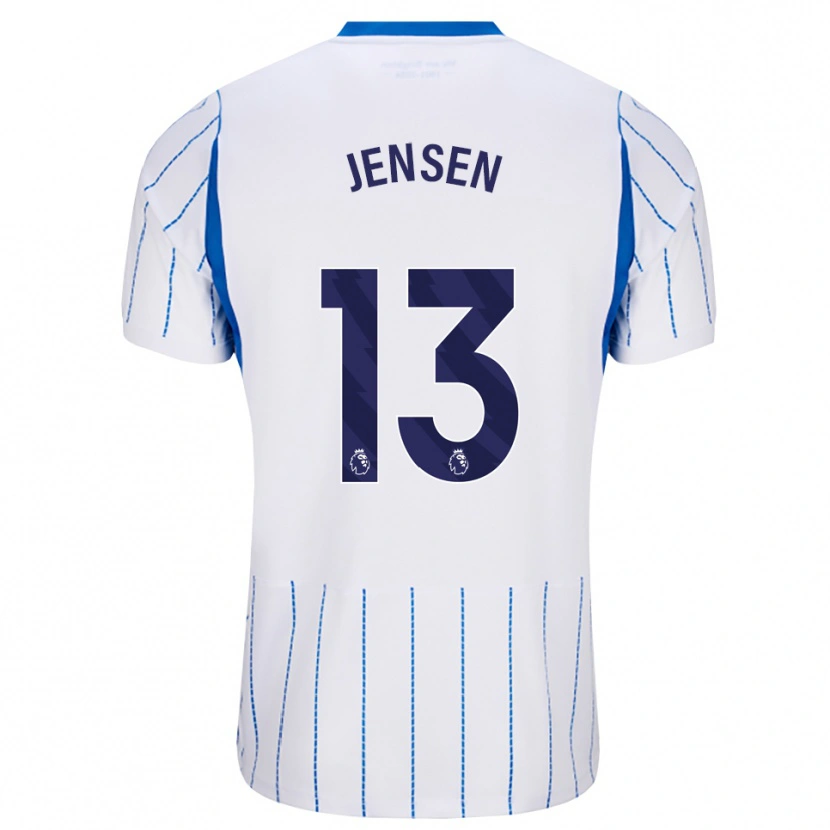 Danxen Dame Sebastian Jensen #13 Blå Dodger Hvit Bortetrøye Drakt Trøye 2026/27 Skjorter T-Skjorte
