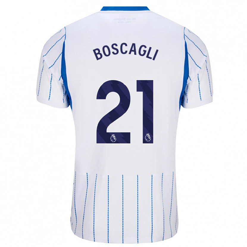 Danxen Dame Olivier Boscagli #21 Blå Dodger Hvit Bortetrøye Drakt Trøye 2026/27 Skjorter T-Skjorte