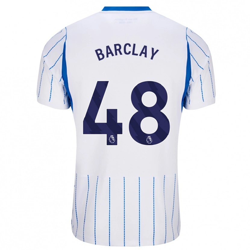 Danxen Dame Ben Barclay #48 Blå Dodger Hvit Bortetrøye Drakt Trøye 2026/27 Skjorter T-Skjorte