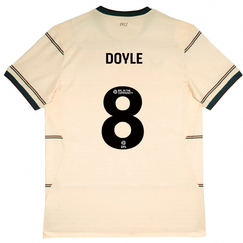 Danxen Dame Emma Doyle #8 Beige Burgunder Bortetrøye Drakt Trøye 2026/27 Skjorter T-Skjorte