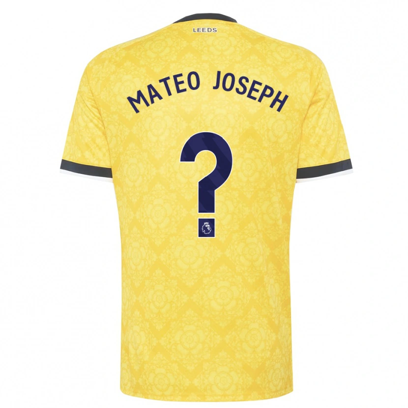 Danxen Dame Mateo Joseph #0 Gul Hvit Svart Bortetrøye Drakt Trøye 2026/27 Skjorter T-Skjorte