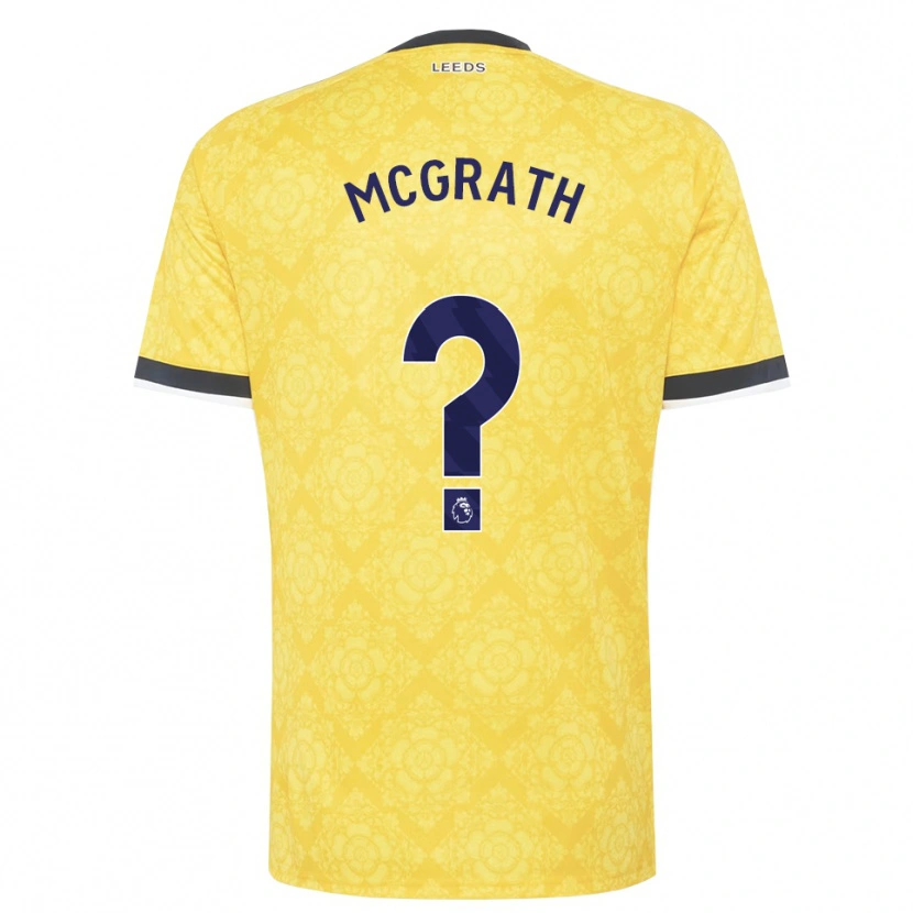 Danxen Dame Ronnie Mcgrath #0 Gul Hvit Svart Bortetrøye Drakt Trøye 2026/27 Skjorter T-Skjorte