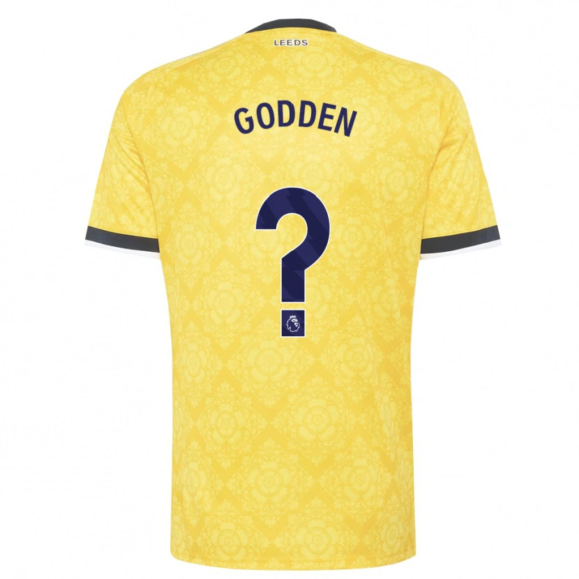 Danxen Dame Scott Godden #0 Gul Hvit Svart Bortetrøye Drakt Trøye 2026/27 Skjorter T-Skjorte