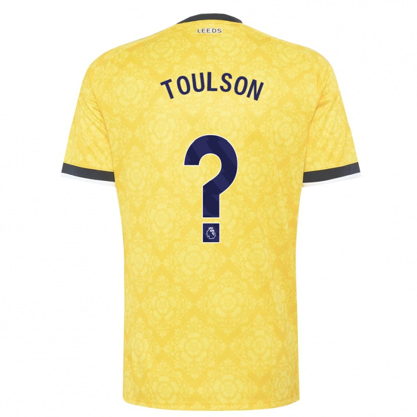 Danxen Dame Daniel Toulson #0 Gul Hvit Svart Bortetrøye Drakt Trøye 2026/27 Skjorter T-Skjorte