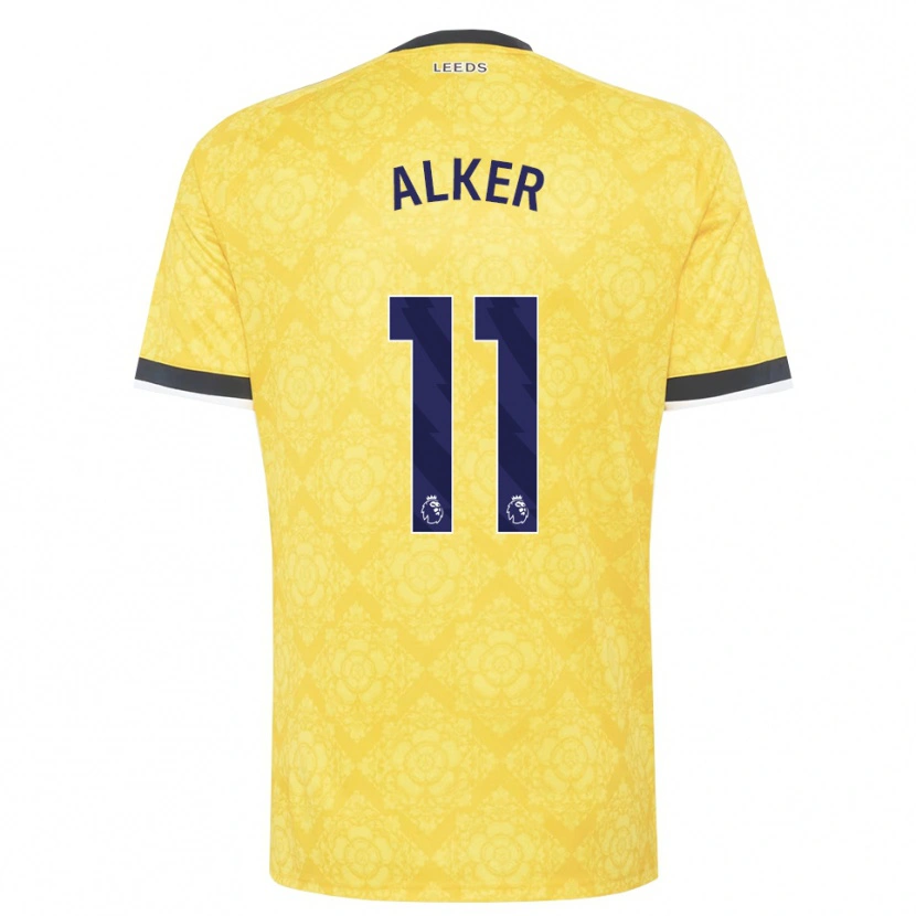 Danxen Dame Samuel Alker #11 Gul Hvit Svart Bortetrøye Drakt Trøye 2026/27 Skjorter T-Skjorte