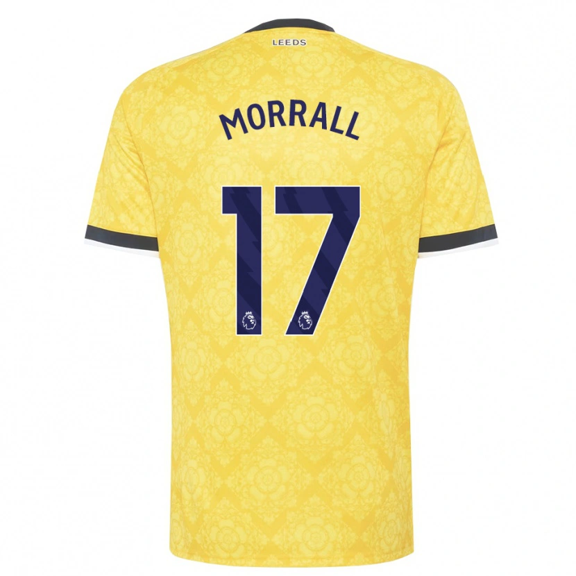 Danxen Dame Kai Morrall #17 Gul Hvit Svart Bortetrøye Drakt Trøye 2026/27 Skjorter T-Skjorte