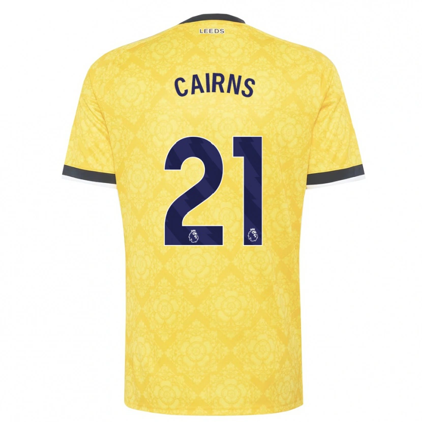 Danxen Dame Alex Cairns #21 Gul Hvit Svart Bortetrøye Drakt Trøye 2026/27 Skjorter T-Skjorte