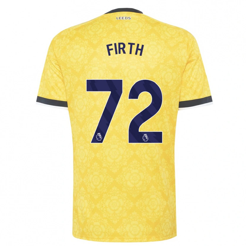 Danxen Dame Will Firth #72 Gul Hvit Svart Bortetrøye Drakt Trøye 2026/27 Skjorter T-Skjorte