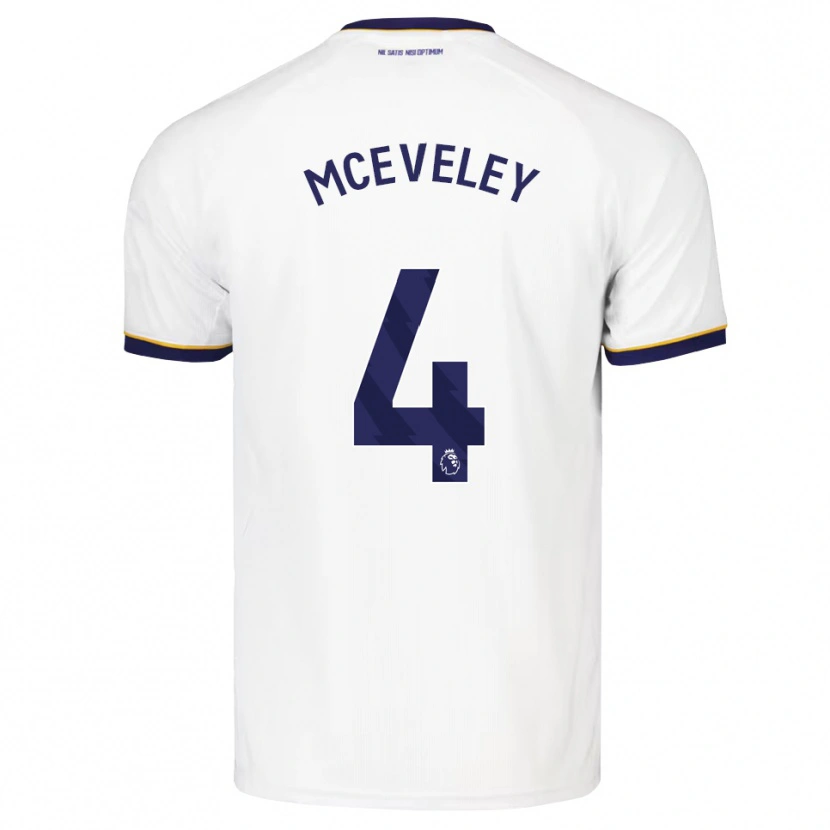 Danxen Dame Harlow Mceveley #4 Midnattblå Hvit Gul Bortetrøye Drakt Trøye 2026/27 Skjorter T-Skjorte