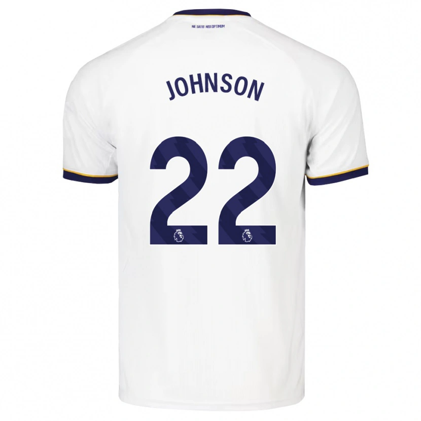 Danxen Dame Brennan Johnson #22 Midnattblå Hvit Gul Bortetrøye Drakt Trøye 2026/27 Skjorter T-Skjorte