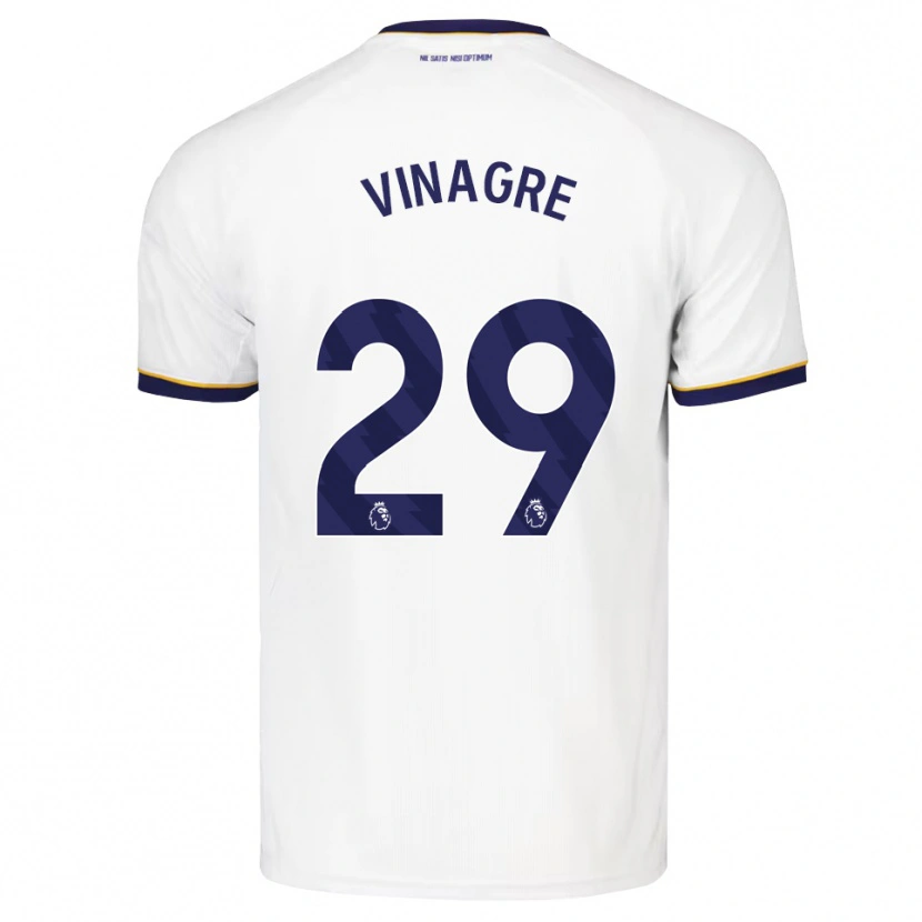 Danxen Dame Ruben Vinagre #29 Midnattblå Hvit Gul Bortetrøye Drakt Trøye 2026/27 Skjorter T-Skjorte